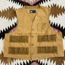 Vintage 1940s Drybak Canvas Cropped Fit Hunting Vest - Great Condition
