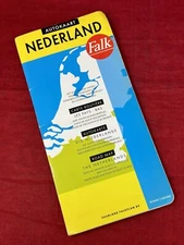 Netherlands Road Street Map Falk 1999 Vintage Folded