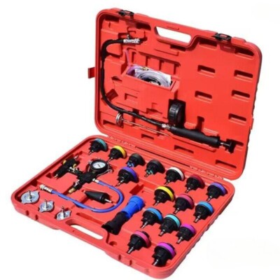28-Piece Universal Radiator Pressure Tester Vacuum Cooling System Test Detector