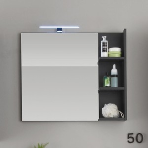 Wandspiegel Badezimmer Beach Spiegel Badmöbel Bad in grau mit Ablage | eBay