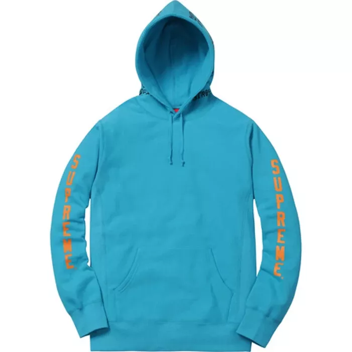 Pull à capuche Supreme x Thrasher Boyfriend sarcelle saison 17SS