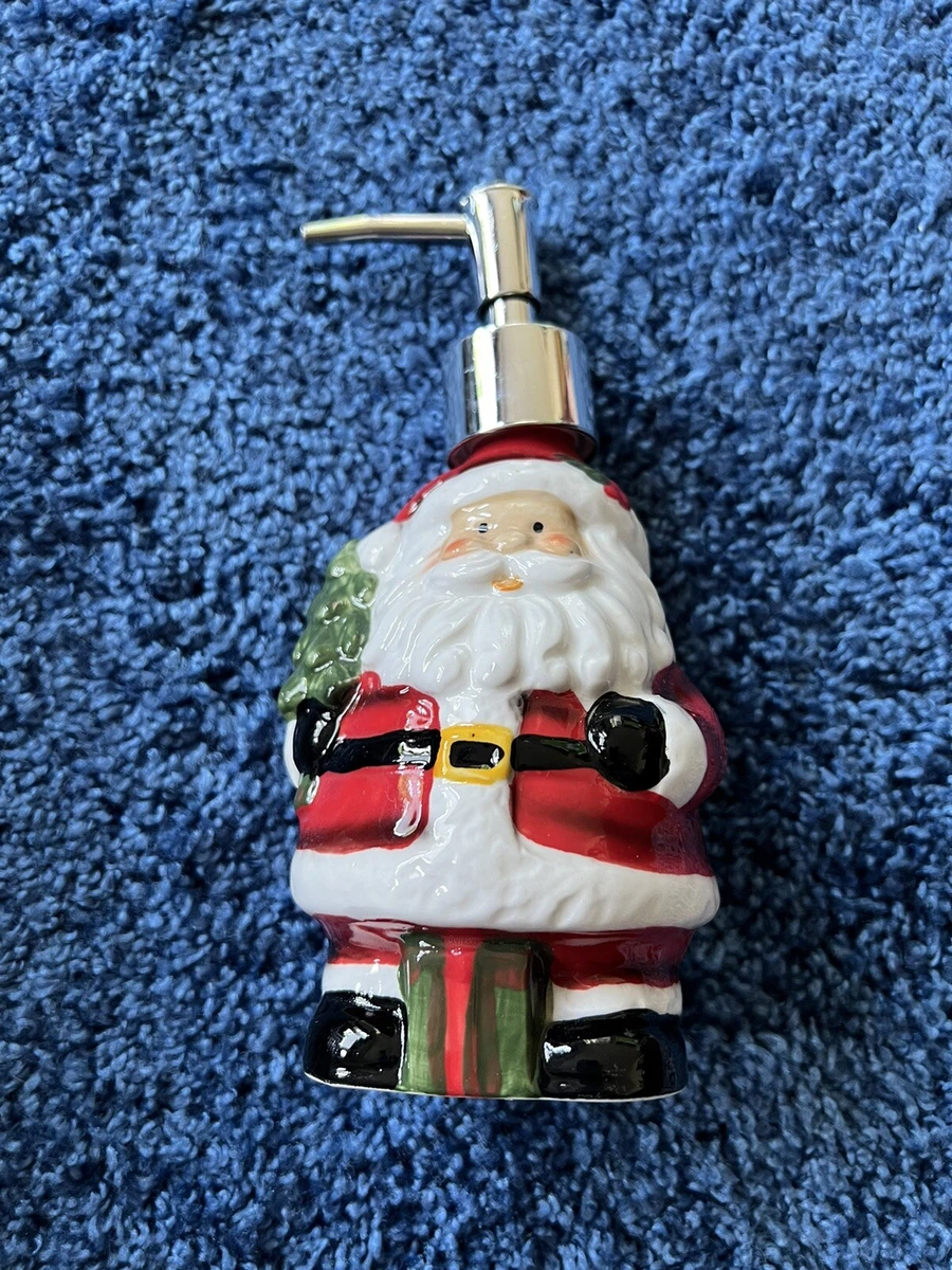 Santa Claus Holding A Christmas Tree Soap Dispenser Lotion 7