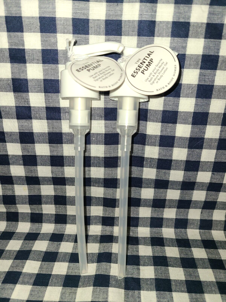 NEW 2-Pack Essential Pump Reusable WHITE Bath & Body Works SHIPS FREE!