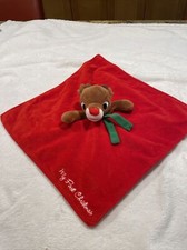 Rudolph the Red Nosed Reindeer My First Rudolph Plush Security Blanket Lovey J63