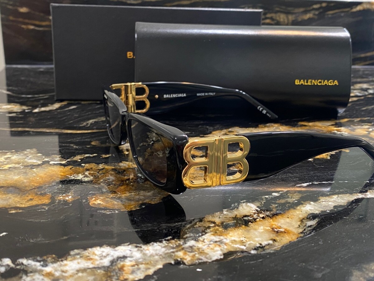 BALENCIAGA サングラス BB0096S NEW Balenciaga Sunglasses BB0096S 001 51-18-130 Black/Gold