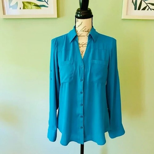 Express Portofino Damenbluse mit Knopfleiste Größe S