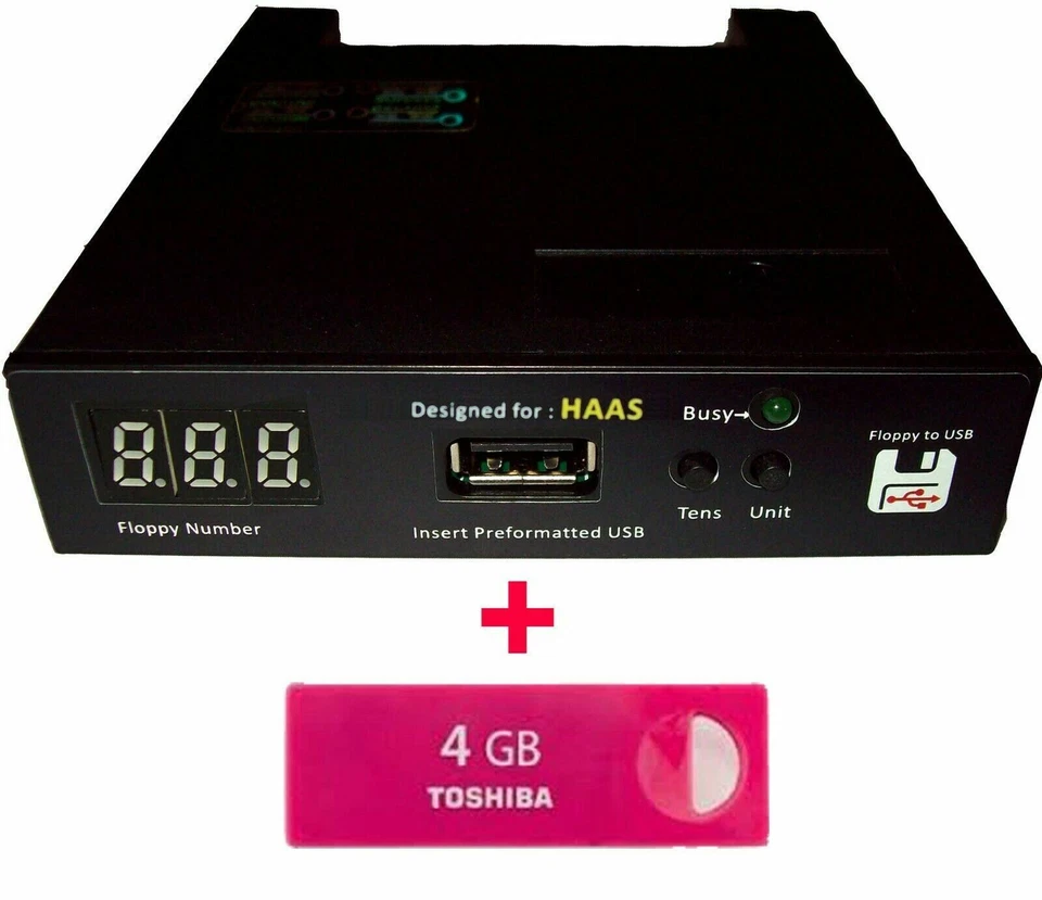 Floppy to USB Converter for Haas CNC Machines + 16 gb - Image 3 of 3