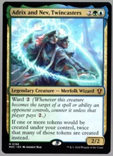 Adrix and Nev, Twincasters 0198 Non Foil Mythic Murders at Karlov Manor MTG NM