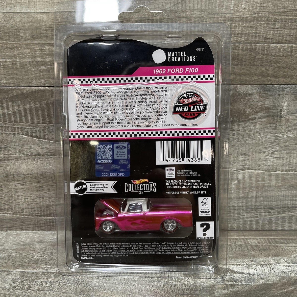 Hot Wheels RLC Pink 1962 Ford F100 | eBay