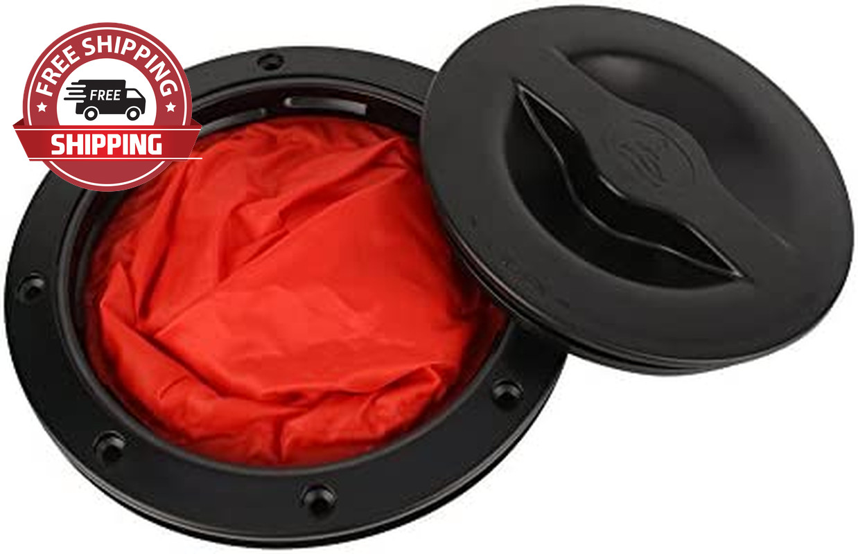6 Inch Kayak Hatch Deck Plate Marine Hatch Cover Deck Plate Kit with Cat Bag for