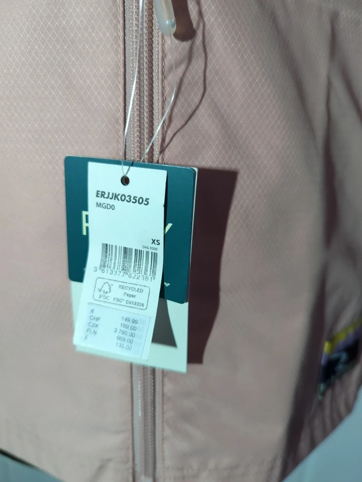 Chaqueta Roxy Ligera Activa Verde/Rosa Talla XS Precio de venta sugerido por el fabricante 135 GBP Foto 3 de 3