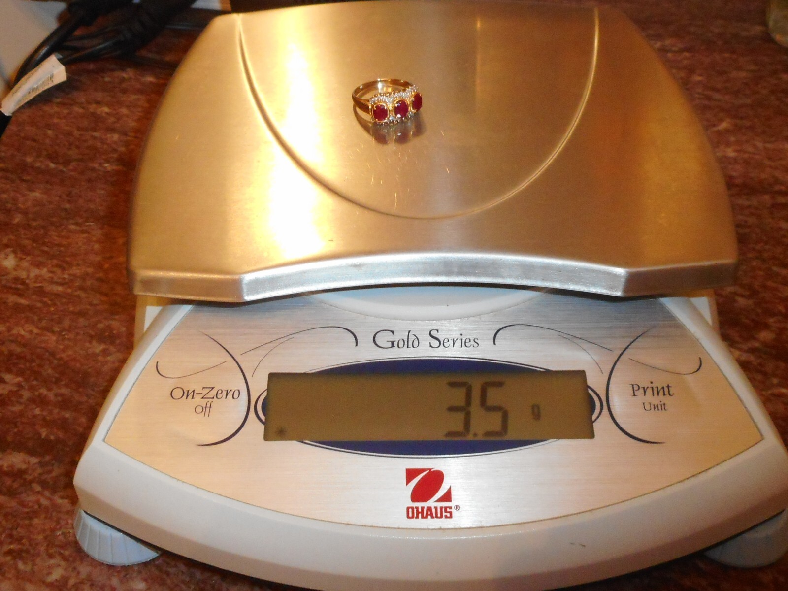 Ruby Diamond gemstone ring size 7 - image 12