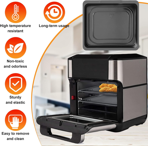 Air Fryer Cooking Tray for Instant Vortex Plus10 Qt, Food Grade Nonstick Replace - Picture 3 of 12