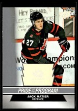 2023-24 Pride Of The Program Jack Matier Team Canada #77