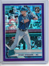 2019 Donruss Optic FOTL Ryan O'Hearn Rated Rookie Pandora Purple Prizm /99