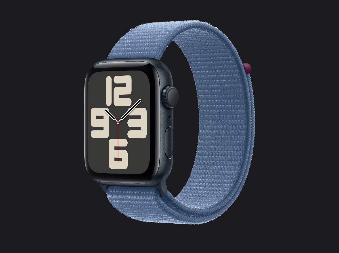 Apple Watch SE 44mm Aluminum Case with Storm blue Sport Loop-image