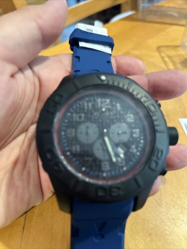 NWT. KYBOE! 55mm- st .55-004 15 CHRONO STEALTH SERIES 4 - CHRONOGRAPH - Blue