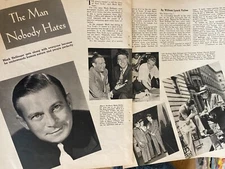 Mark Hellinger, Four Page Vintage Clipping, a