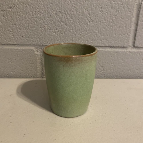 Frankoma Pottery Vintage 5LC Prarie Green Tumbler 3 1/2 "
