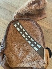 Disney Store Star Wars Chewbacca School Backpack with Removable Hood Brown