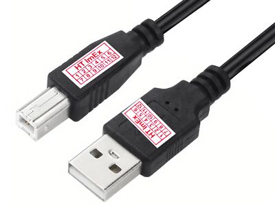 1m USB Druckerkabel Scanner Kabel Anschluss Drucker A/B vergoldet HighSpeed