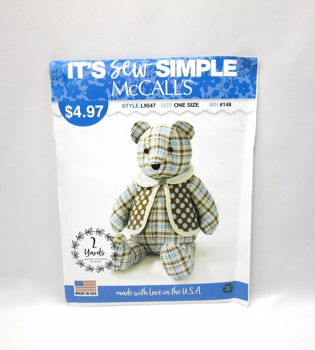 Calico The Memory Bear sewing pattern - Sew Modern Kids