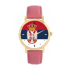 Toff London TLWS-77632 Ladies Serbia Flag Watch