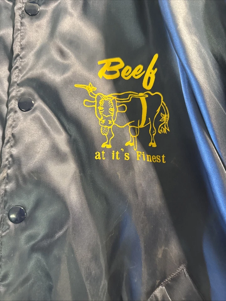 Chaqueta a Presión Satinada Para Hombres De Colección Aristo Jac by Hilton Rayas Azul Amarillo M Foto 2 de 4