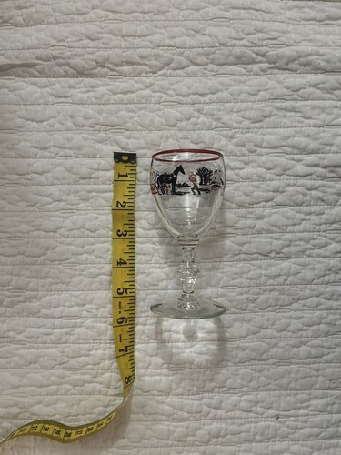 Ricambio bicchiere cocktail liquore stelo modello Libbey Currier & Ives vintage - Foto 7 di 8