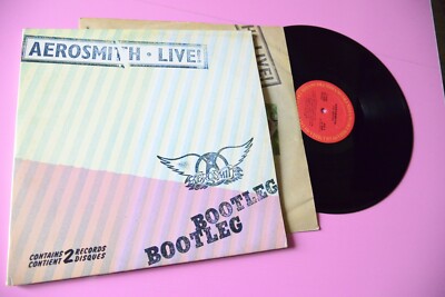 AEROSMITH LIVE 2LP ORIG KANADA 1978 EX+ MIT INNENSEITE UND POSTER !!!!!!!!!!