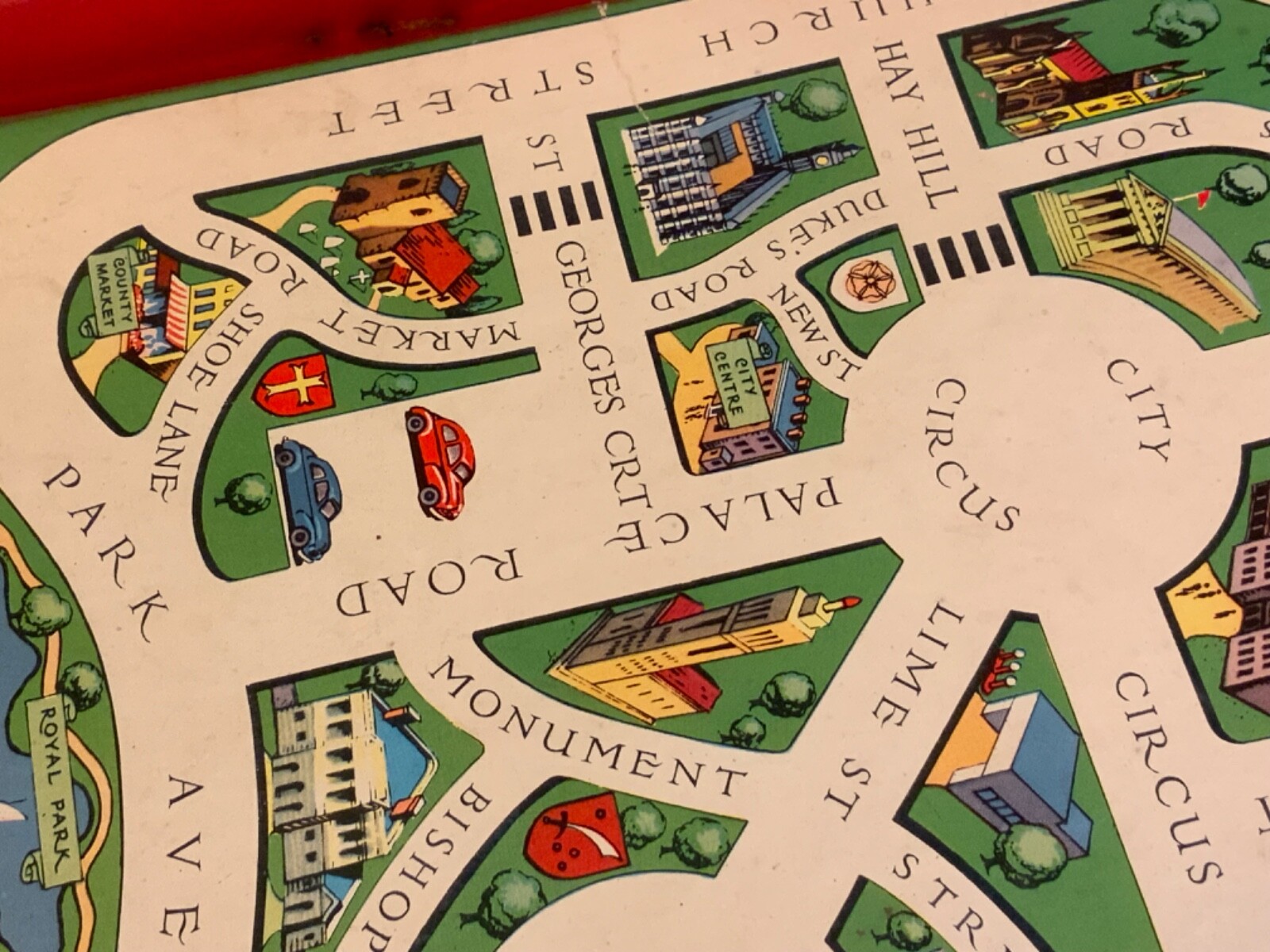 vintage table top game merit toy remote control driving test J&L