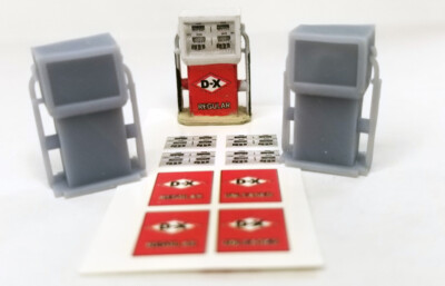 DAVE'S DETAILS HO SCALE 1:87 - 60's 70s GAS PUMP KIT