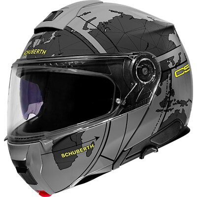 Motorrad Helm 59 (L) - Schuberth C5 Globe Klapphelm - grau-schwarz