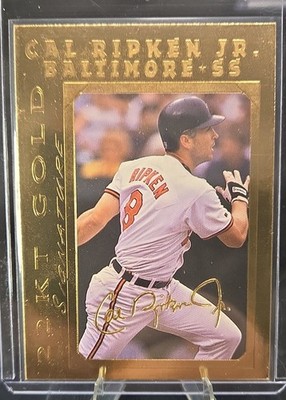 1990-00 Bleachers 22 Karat Gold - Cal Ripken /25000
