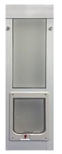 Ideal Pet Products Aluminum Vertical Sash Window Pet Door Adjustable 43"-46"