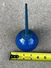 NEW NOS Vintage EAGLE Thumb Pump Oil Oiler Can Nice Blue Color UNUSED