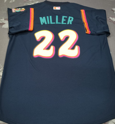 Mason Miller #22 SD Padres City Connect Obsidian Pullover Sewn Stitched Jersey.