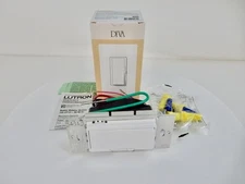 LUTRON DVSTV-WH DIVA 8A 3-WAY SINGLE POLE 0-10V DIMMER - WHITE *NO WIRE NUTS*