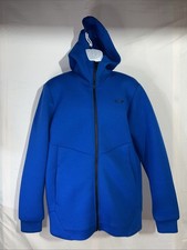 Oakley Jacket Men Large Blue Full Zip Hoodie Performance Fit Logo