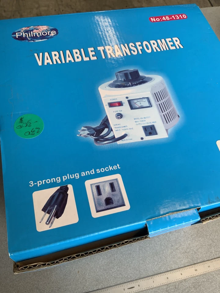 Philmore 48-1310 Variac 1000W Variable Voltage Regulator - Image 3 of 4