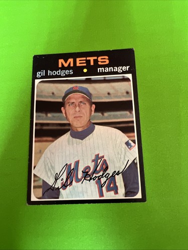 1971 Topps - Gil Hodges #183 New York Mets Mgr MLB HOF VINTAGE - Picture 2 of 5