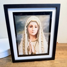 Virgin Mary In A Shadow Box Frame 15 "x 12"