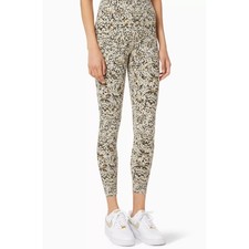 Varley Let's Go Leggings Green Black Printed High Rise Activewear Workout Size S