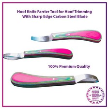 Professional Horse Hoof Trimming Knife Sharp Carbon Steel Farrier Hoof Care Tool