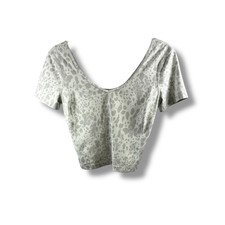 Lululemon Align Short Sleeve T Shirt in Cheetah Camo Antique White Multi Print S