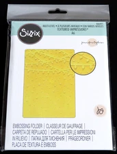 NEW Sizzix STARS AND LIGHTS Textured Impressions 3D Embossing Folder 666471