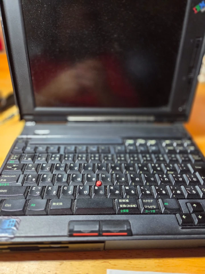 IBM Thinkpad 365x Win98 Estado de Funcionamiento con Batería Teclado Japonés Foto 2 de 4