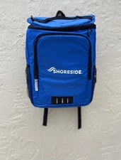 Shoreside Insulated Backpack Cooler Lightweight. Nylon , Leak Proof Blue