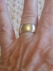 Vintage BLISS 14K Solid Yellow Gold Wedding Band-Size 7.5-7.84 Grams Thick Wide — photo 3