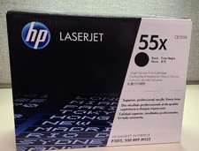 HP Genuine New Sealed 55X CE255X Black Toner Cartridges